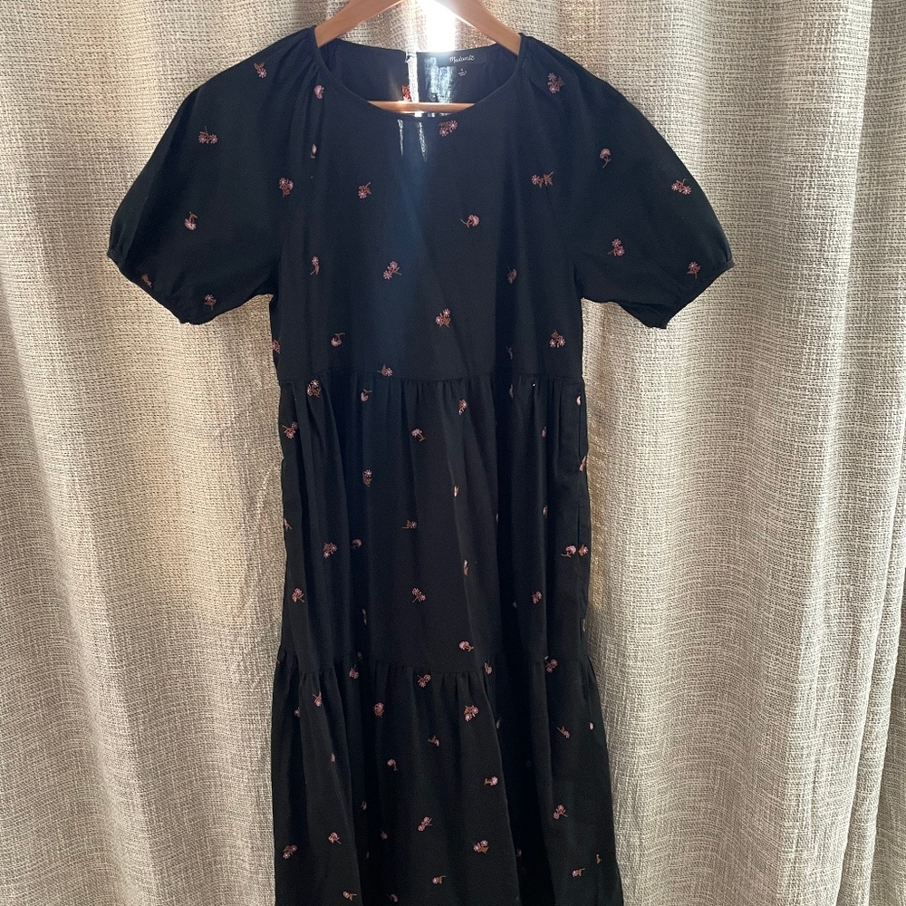 Madewell Tiered Cotton Midi Dress